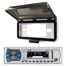 Marine Boat Yacht PLMRB29W Indash MP3 USB Bluetooth Radio w/Stereo Splash Cover