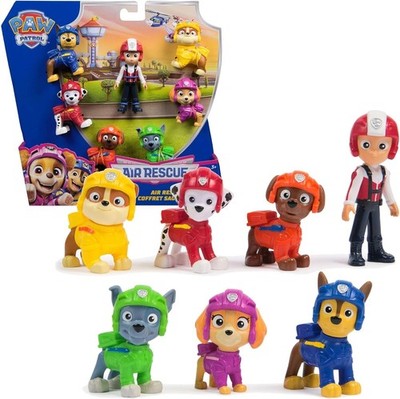 Paw Patrol Air Rescue Team Pack 7 Figurines Collectible Action Toy Brand New