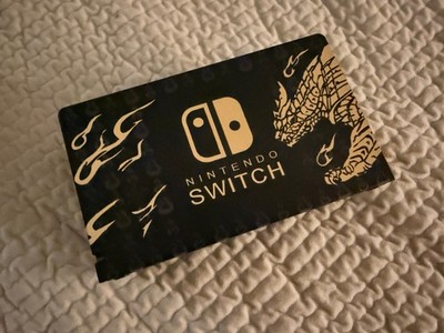 Official Nintendo Switch Dock with Monster Hunter Rise Magnamalo cover