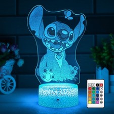 3D Illusion Night Light.Cute Light with Remote Control and Smart Touch, Lamp ...