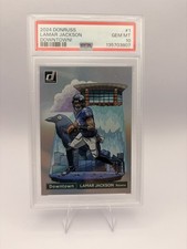 Panini 2024 Donruss Downtown! Lamar Jackson Ravens #1 PSA 10 NFL Insert