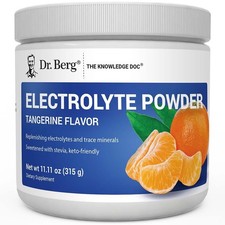 Keto Electrolyte Powder Tangerine 50 Servings Zero Sugar Hydration Potassium