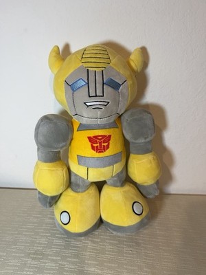 Transformers Bumblebee Plush Toy Yellow Gray Soft Stuffed Figure