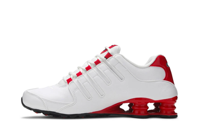 Nike Shox NZ White University Red 378341-110 | eBay