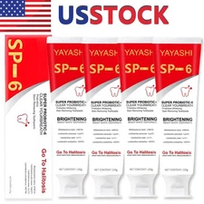 4PCS Sp-6 Pasta Dental Whitening Sp6 Probiotic Toothpaste 120g 4.2 oz