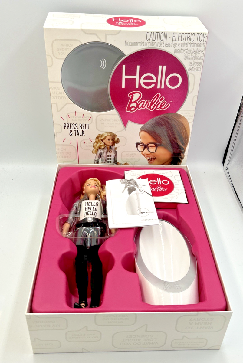 バービー人形｜ハローバービー（Hello Barbie）AIおしゃべり人形 Hello Barbie Discontinued Rare Interactive AI Talking Doll New