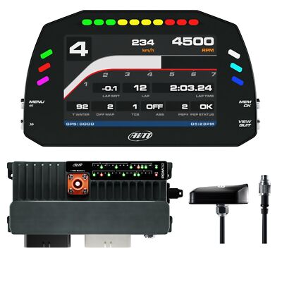 AiM Advanced PDM32 / Data Logger Kit - (5'' Display Race Icons, 0.5m GPS)