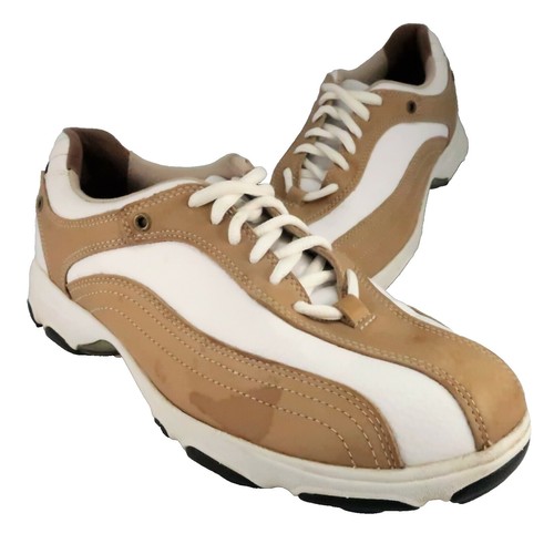 Eaton Etonic Vintage 70s Golf Shoes Leather White & Brown Alligator Print 10 D Etonic Golf Shoes size 10 (Used) | SidelineSwap | Buy and  main image 3