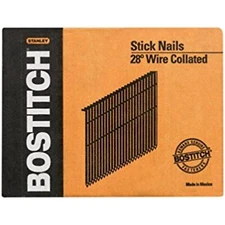 Bostitch Stanley S10D-FH 3" Smooth Shank 28° Wire Collated Stick Framing Nails
