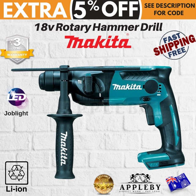 Makita Hammer Drill Cordless Rotary 18v SDS Plus DHR165Z for Li Ion Battery for sale online eBay