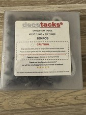 Decotacks 100 Pcs Box Upholstery Tacks Upholstery Nail 11MM Head x 16MM Long NEW