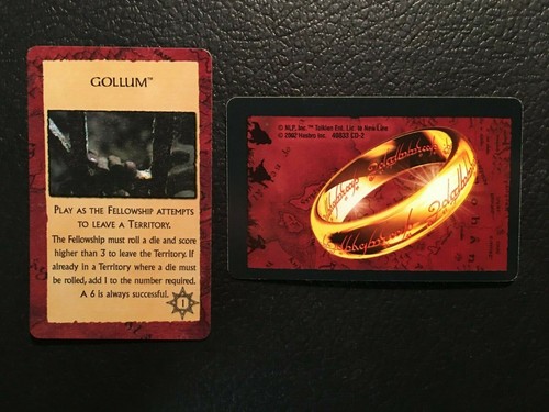 Risk LORD OF THE RINGS Power Cards YOU PICK Game Replacement Pieces 2002 - Picture 13 of 16