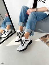 Zapatos deportivos para mujer de cuero genuino