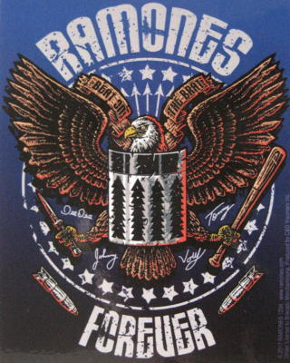 RAMONES AUFKLEBER STICKER # 38 BEAT ON THE BRAT FOREVER 13x10cm