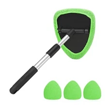 Windshield Cleaning Tool Window Cleaner Microfiber Car Interior 4 Reusable Cloth
