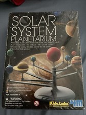 Solar System Planetarium Model Kit Kidz Labs 4M Ages 8 NEW Homeschool Science