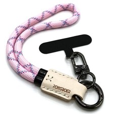 Handmade Cowhide Leather Wrist StrapUniversal Adjustable Key LanyardStylish W...