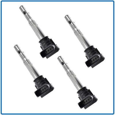 4PCS Ignition Coil for Audi Q3 A4 A5 TT Quattro VW Volkswagen Golf Tiguan Beetle