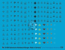 Peddinghaus 1/35 Italian Helmet Markings Field / Service Cap Insignia WWII 4004