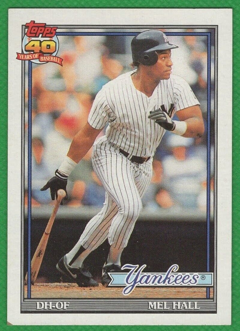 Mel Hall - 1991 Topps #738 - New York Yankees Baseball Card | eBay
