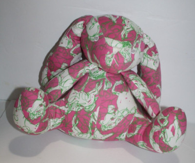Lilly Pulitzer Hot to Trot Horse Pink Easter Bunny Rabbit 11'' Plush Stuffed GWP