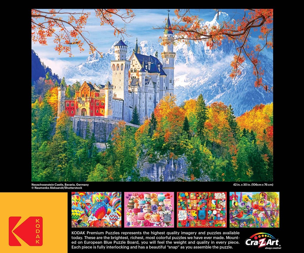 Kodak Cra-Z-Art 3000 pc Jigsaw Puzzle Neuschwanstein Castle