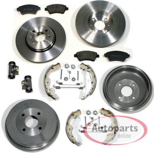 Bremsscheiben + Beläge vorne + Bremstrommeln + Zubehör hinten für Ford Fiesta VI - Afbeelding 2 van 12