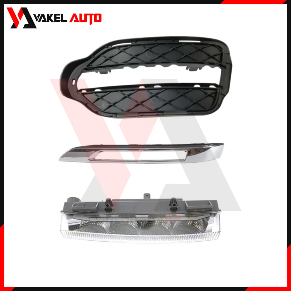 Комплект из 3 левых передних противотуманных фар в сборе для Mercedes Benz X204 GLK350 2013-2015 - Изображение 2 из 4