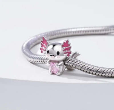 Axolotl Charm - 925 Sterling Silver - Anesidora Style Charm