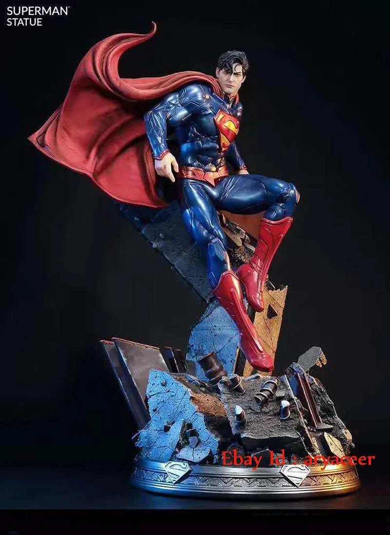 1 4 New 52 Edition Superman Statue Resin Figure Living Room Decoration In Stock