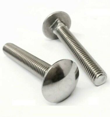 M10 A2 EDELSTAHL SCHLITTENSCHRAUBEN / CUP SQAURE COACHSCHRAUBEN BW