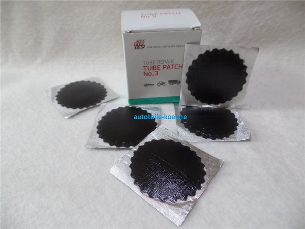 5X Schlauchflicken 3 Ø 54 MM Schwarzrand Rema Tip Top Schlauchreparatur-image