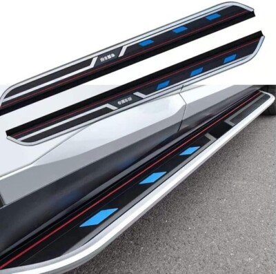 2Pcs Fits for Audi Q7 2017-2024 Door Fixed Side Step Running Board Nerf Bar