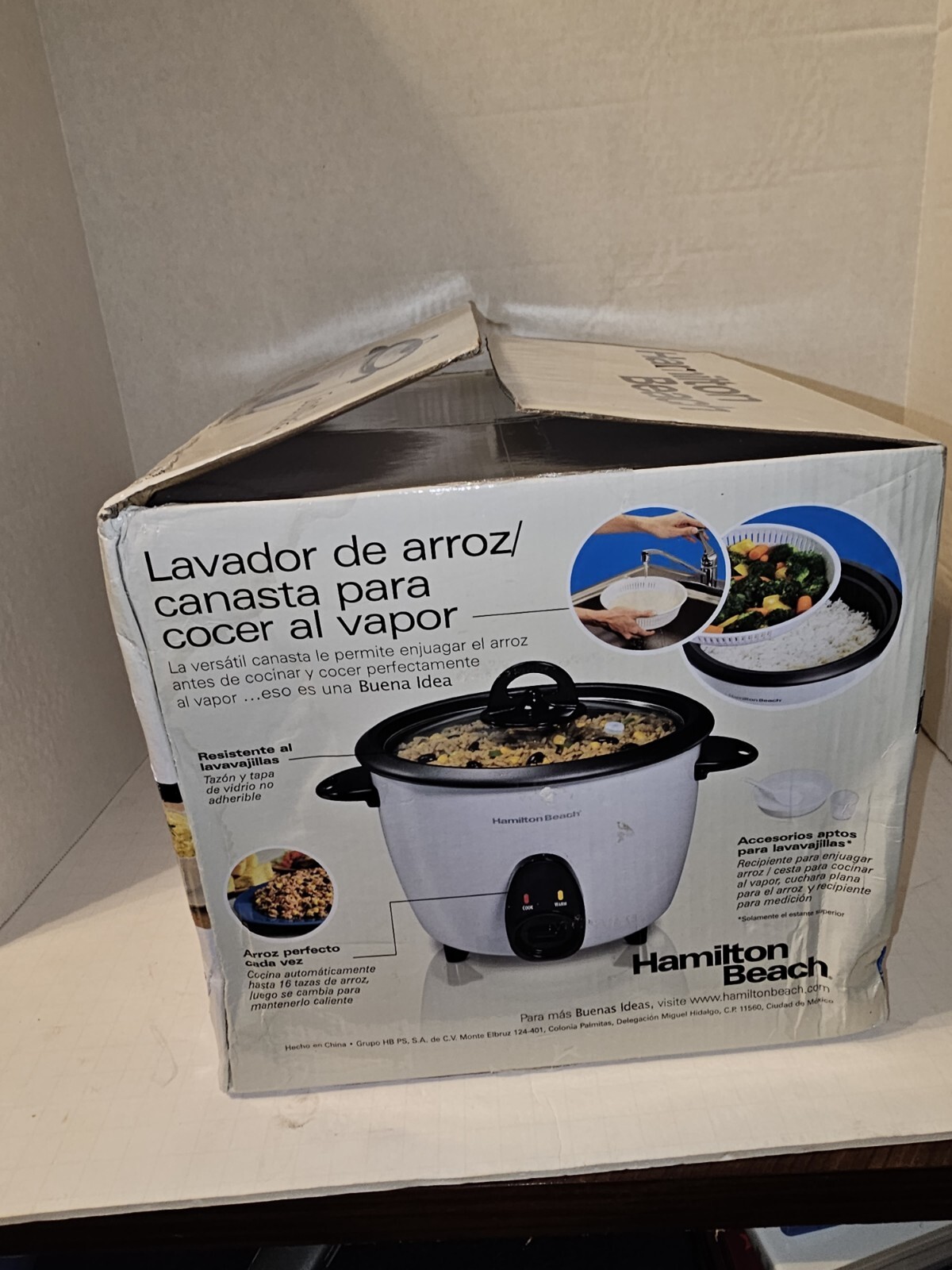 Hamilton Beach 16 Cup Rice Cooker And Food Steamer
