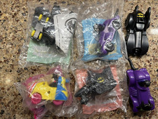 1992 McDonald's Happy Meal Toy Batman Returns Cars Set of 4 MIP