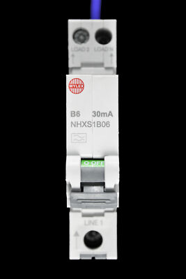 WYLEX 6 AMP CURVE B 6kA 30mA RCBO TYP A NHXS1B06