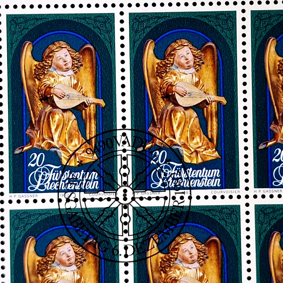 Liechtenstein 1982 - First Day Cancel - Music 2 Full Sheets 40 Stamps 20 Sets - Image 3 of 4