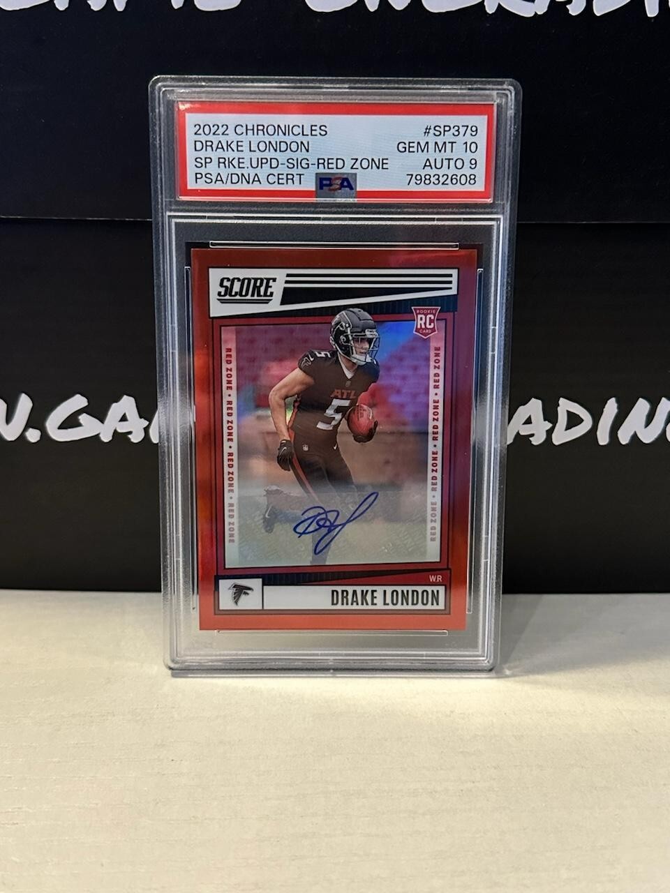 Drake London Panini Chronicles Score Premium Rookies Update #SP379 Red Zone