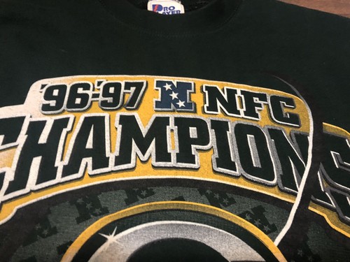 True Vintage Green Bay Packers 1996-97 NFC Champs Pro Player Medium Sweatshirt - Picture 10 of 10