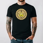 Bill Cipher Gravity FallsT shirt Tees T-shirt Triangular Print Free Fast UK Post