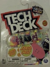 Tech Deck  Neon Invasion  Santa Cruz  Fingerboard Skateboard  ultra rare
