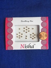 1 Pack Indian Bindi Diamond Crystal Gold Back Forehead Tattoo Sticker Bindi 1mm
