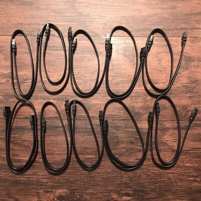 SATA Cables SATA III 6GB 18  Bulk 10x NEW