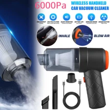 Electric Compressed Air Duster Mini Dust Blower Vacumm Cleaner For PC Car Home