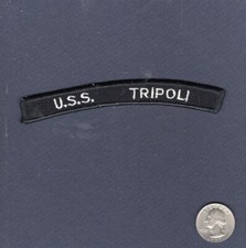 Lph 10 Uss Tripoli US Blu Navy Arruolato Divisa Atterraggio Navicella Squadrone