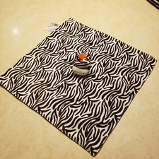 CARTER  S BROWN WHITE ORANGE ZEBRA SECURITY BLANKET LOVEY Z5