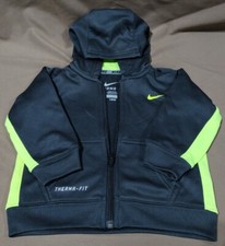 Nike  Therma Fit Black Jacket w/ Zipper  Hoodie  Toddler Boys Size 18M