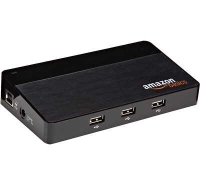 Amazon Basics 10 Port USB 2.0 Hub, 5-Pack