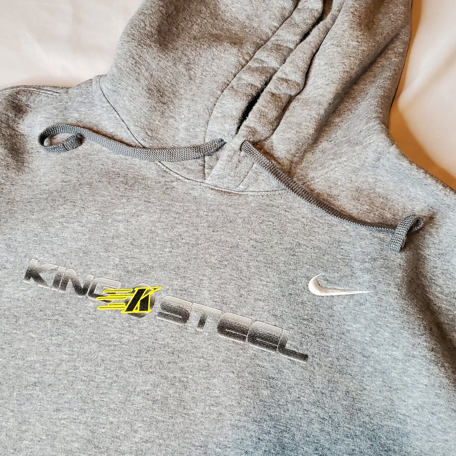 Nike Gray King Steel Mens XL Hoodie with Pocket 26Wx27L-image