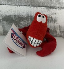 The Disney Store Sebastian 8" Mini Bean Bag Plush The Little Mermaid NWT Vintage